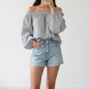Brandy Melville Off the Shoulder Vintage Y2K Off Long Sleeve